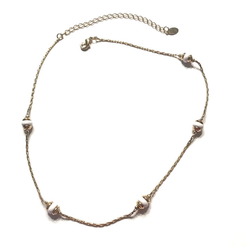 Liz Claiborne vintage gold tone chain necklace